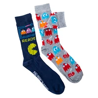 2-pack pac-man™ mens crew socks