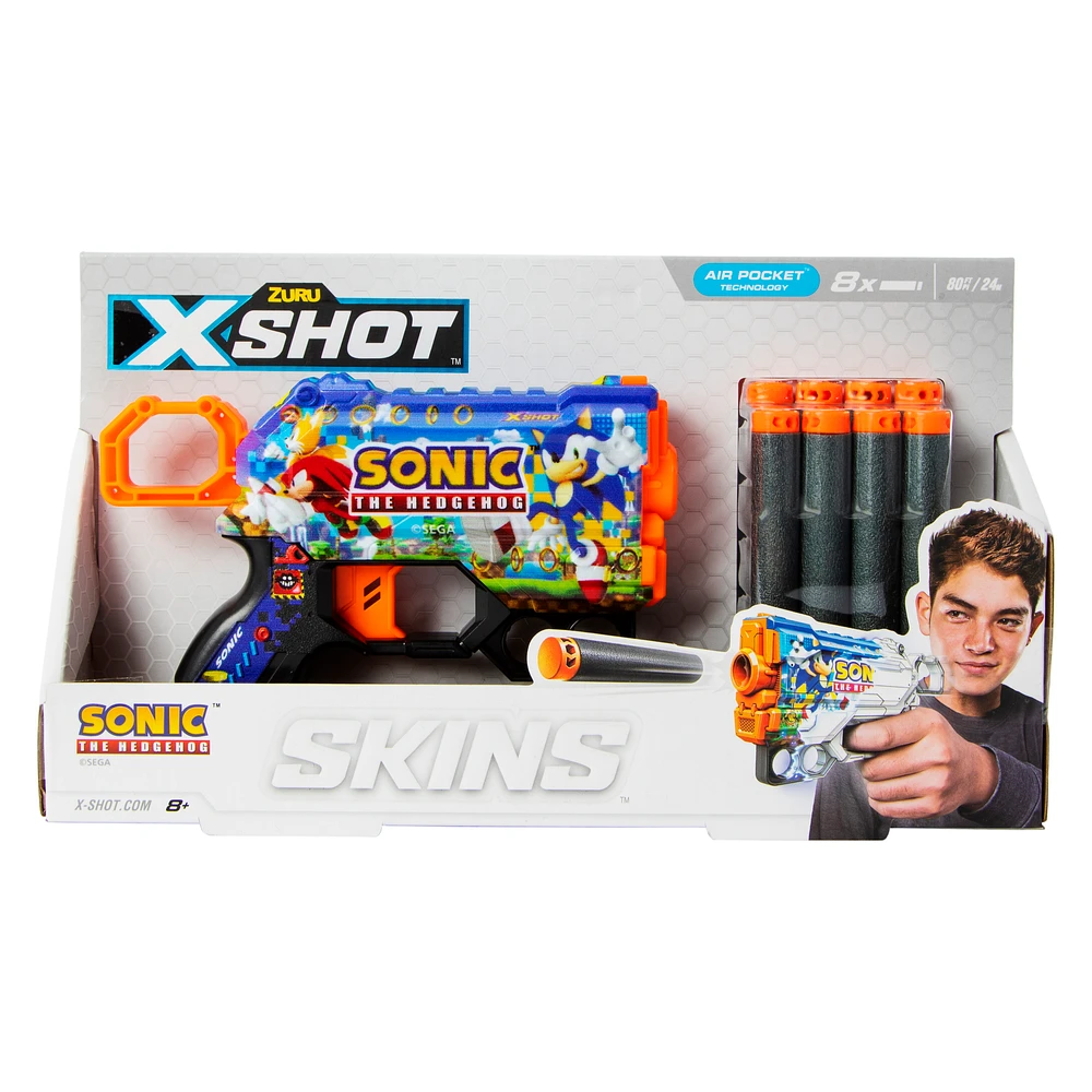 zuru x-shot™ skins™ sonic the hedgehog™ dart blaster