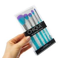 chique™ everyday makeup brush kit 5-piece