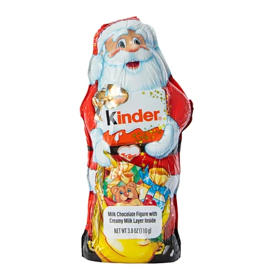 kinder® milk chocolate santa 3.8oz