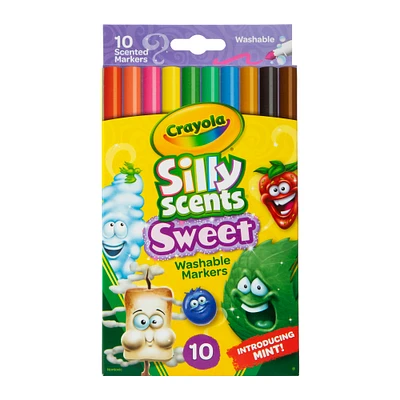 crayola® silly scents® sweet washable markers 10-count
