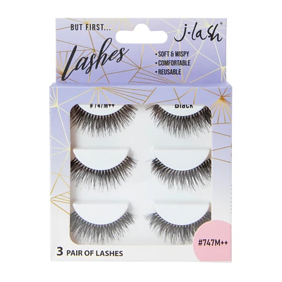 j-lash® false eyelashes 3-pair set