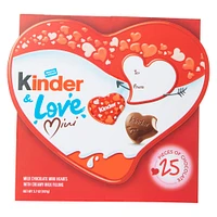 kinder® & love mini heart chocolate box 25-piece