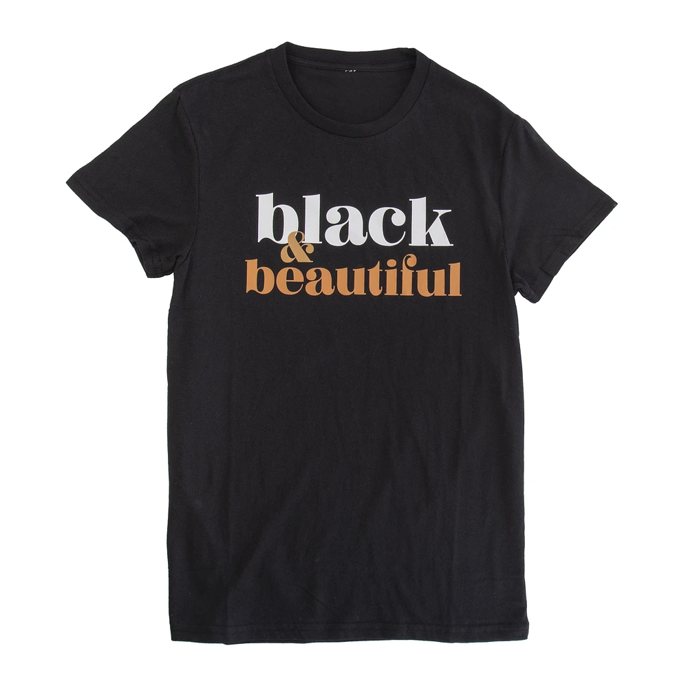 'black & beautiful' graphic tee