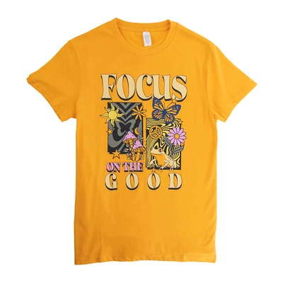 'focus on the good' graphic tee