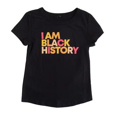 kid's 'I am black history' graphic tee