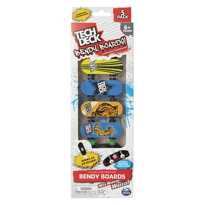 tech deck™ bendy boards! fingerboards 5-pack