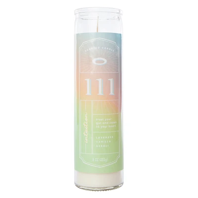 angel number scented pillar candle 9oz