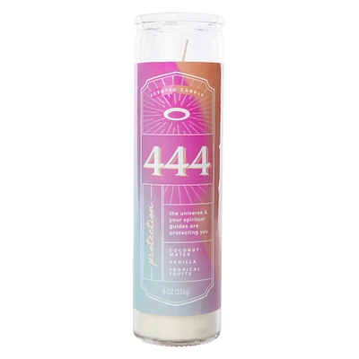 angel numbers scented pillar candle 9oz