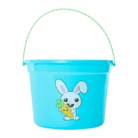 plastic pail easter basket 8in x 5.5in