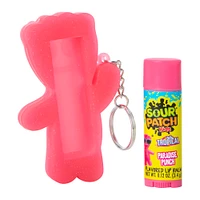 sour patch kids® flavored lip balm & keychain