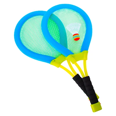 high five® light-up badminton set, 2 racquets & birdie