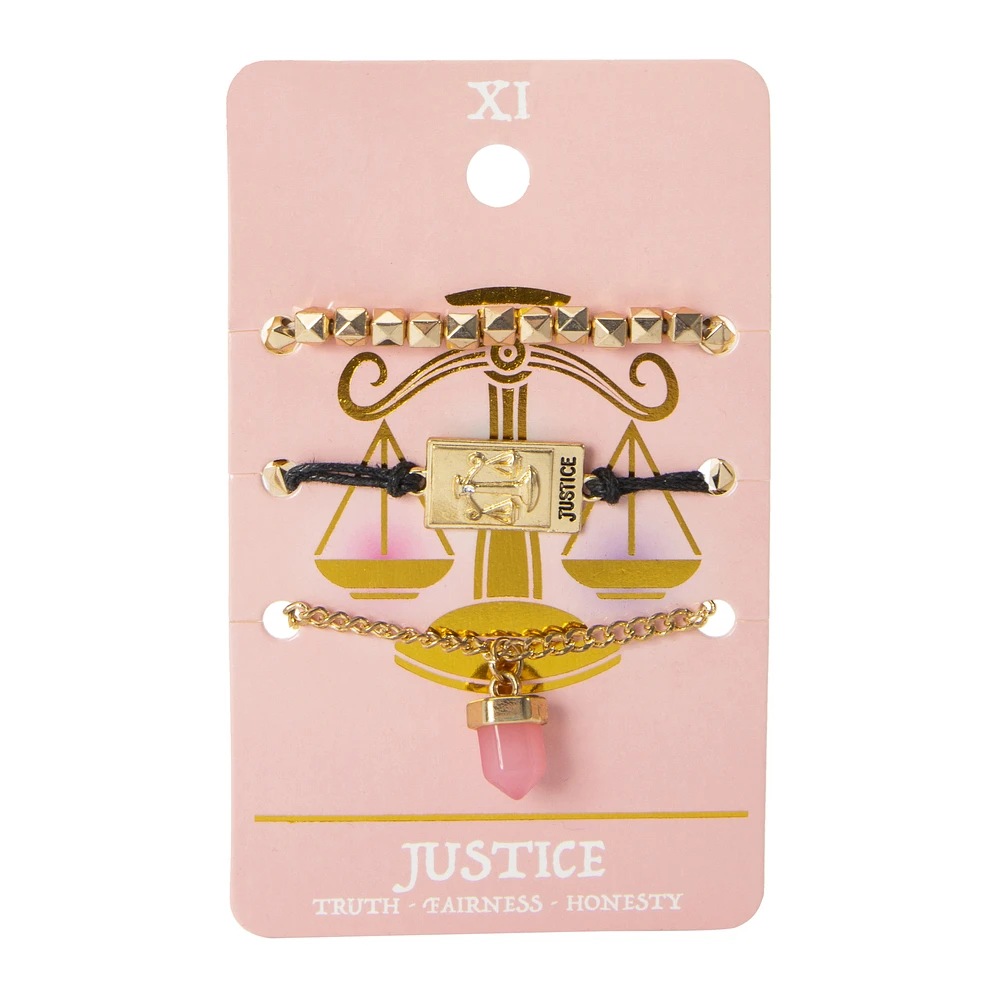 tarot card bracelet set 3-piece