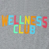 rainbow 'wellness club' graphic tee