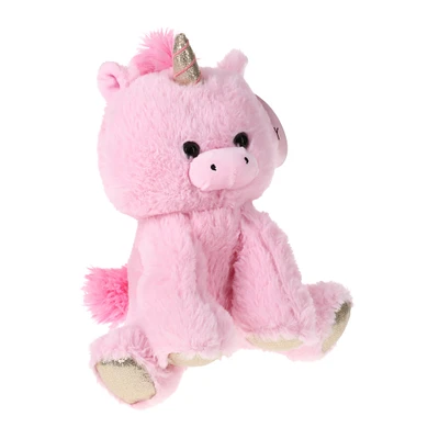 sitting unicorn plush 9in