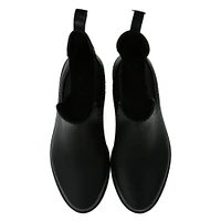 ladies black ankle rain boots