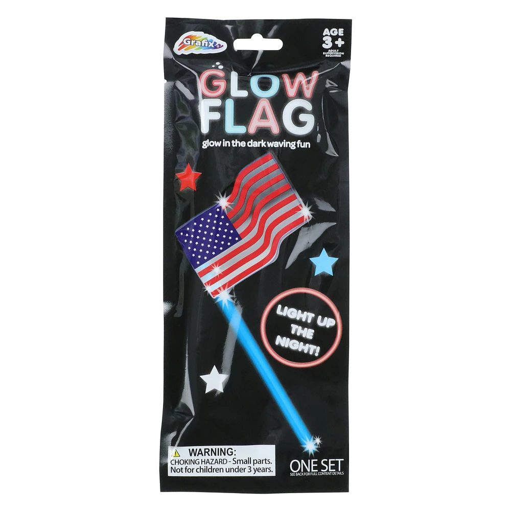 grafix® american flag glow stick