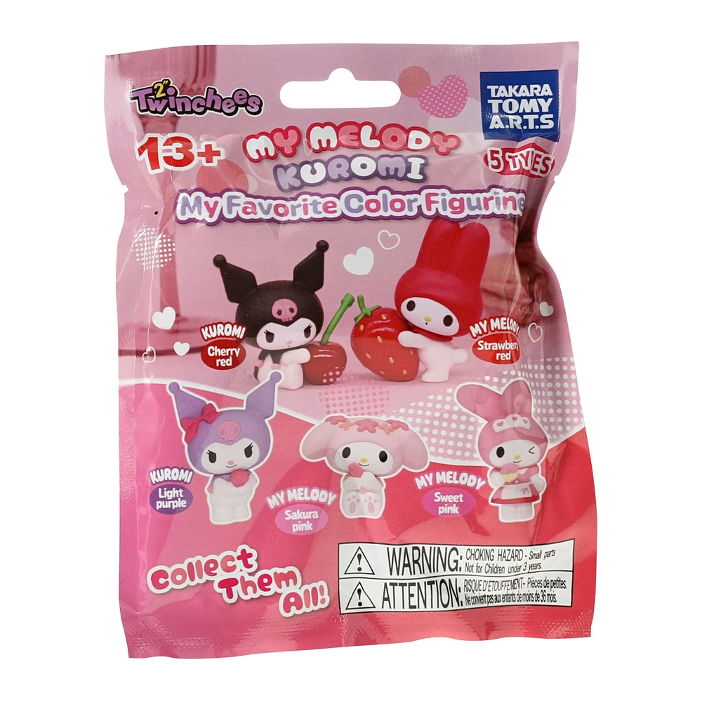 my melody & kuromi my favorite color figurine blind bag