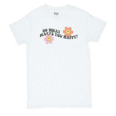 'do what makes you happy' graphic tee