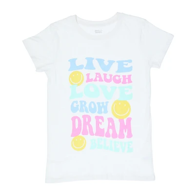 juniors 'live laugh love' graphic tee