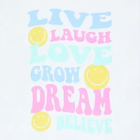 juniors 'live laugh love' graphic tee