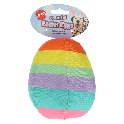 spot® colorful easter egg plush dog toy