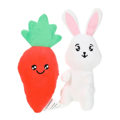 easter squeaky plush pet toys 2-pack