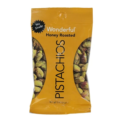 wonderful® honey roasted pistachios, no shells 2.25oz