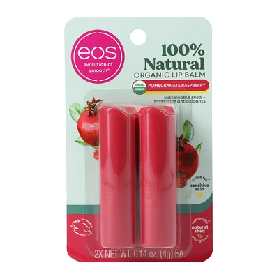 eos® pomegranate raspberry lip balm 2-pack