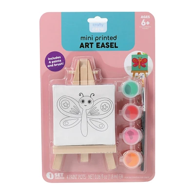 mini printed easel & paint set