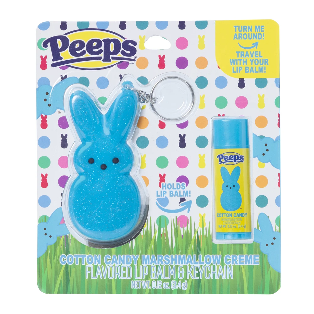 peeps® flavored lip balm & keychain