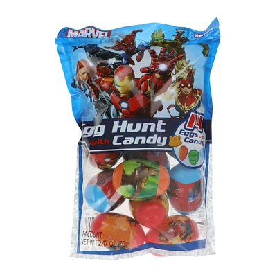14-count Marvel egg hunt eggs with candy