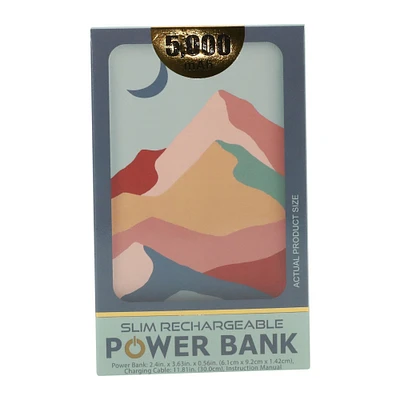 Printed 5000mAh Slim Power Bank Charger