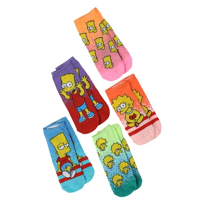 the simpsons™ ladies no-show socks 5-pack