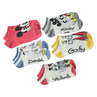 Disney retro Mickey and Friends ankle socks 5-pack