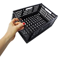 small collapsible crate storage bin 8in x 12in