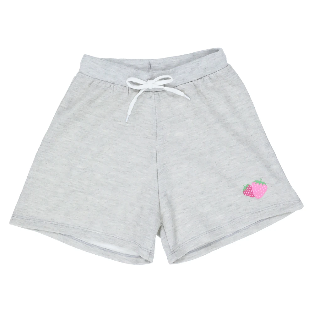 juniors gray fleece sweat shorts