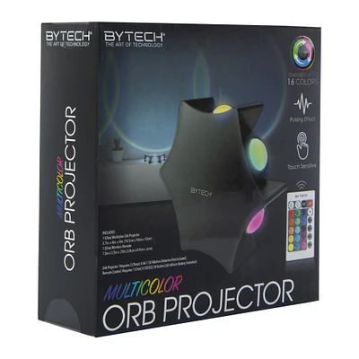 multicolor orb projector light with remote control 5.7in