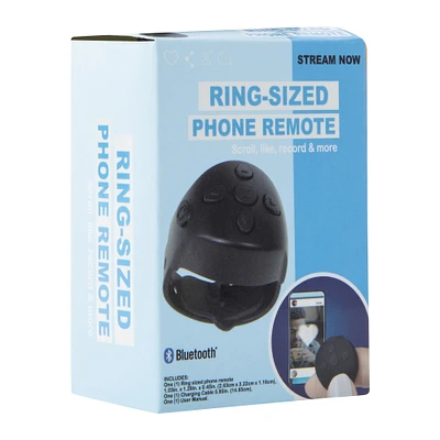 bluetooth® ring-sized phone remote