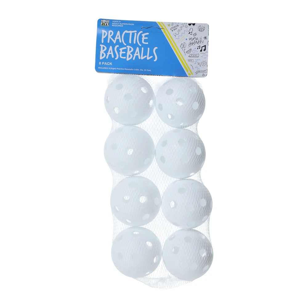 verge practice baseballs 8-pack