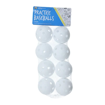 verge practice baseballs 8-pack
