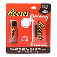 reese's® flavored lip balm & keychain set