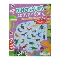 dinosaur activity book with puffy stickers