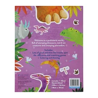 dinosaur activity book with puffy stickers