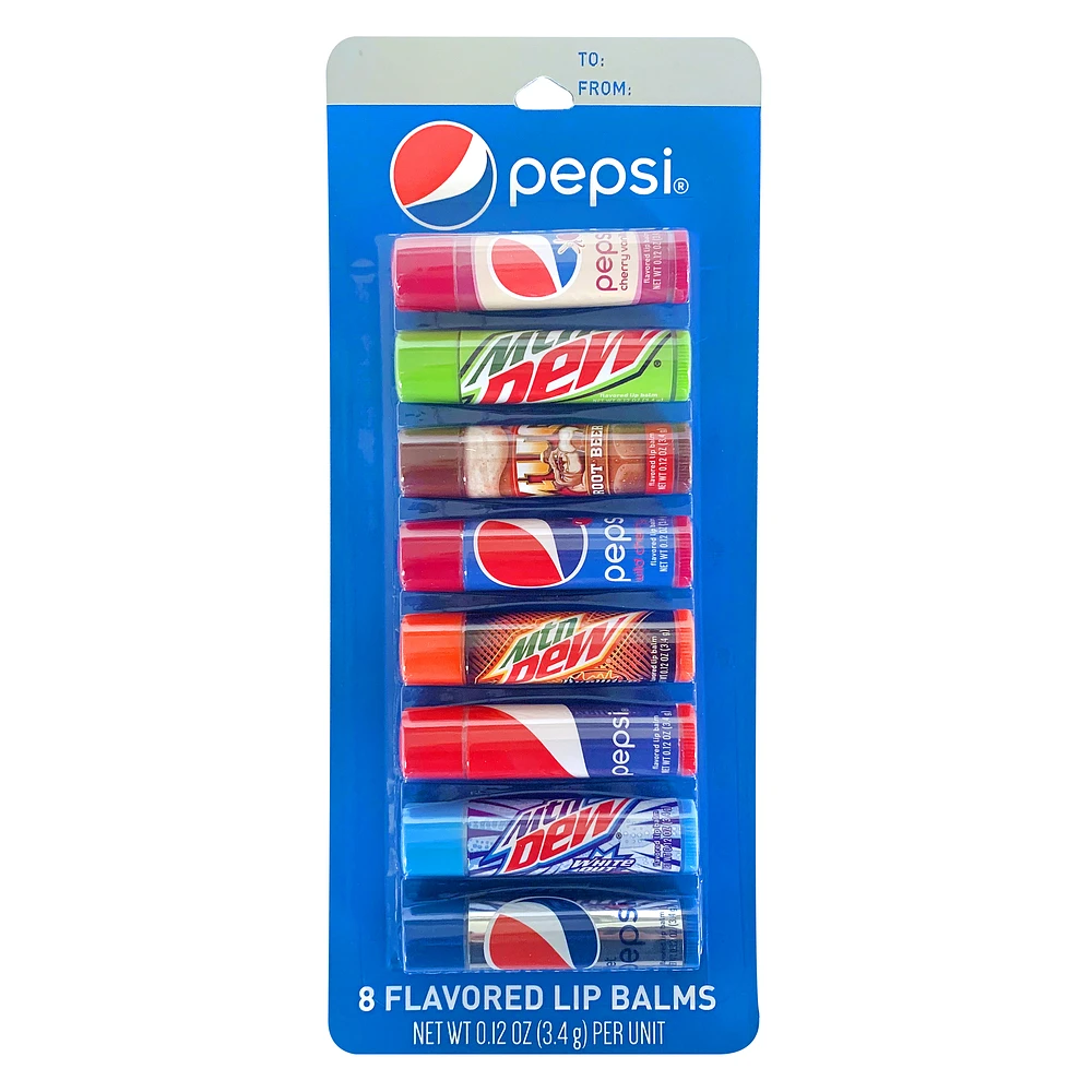 pepsi® flavored lip balm 8-pack