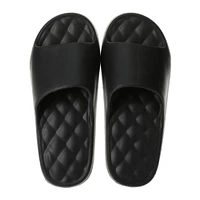 mens black quilt slide sandals