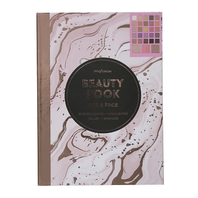 profusion™ beauty book eye & face palette 28-piece