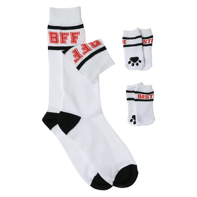 mens pet & owner matching socks set