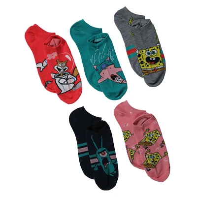 5-pack spongebob squarepants™ ladies ankle socks
