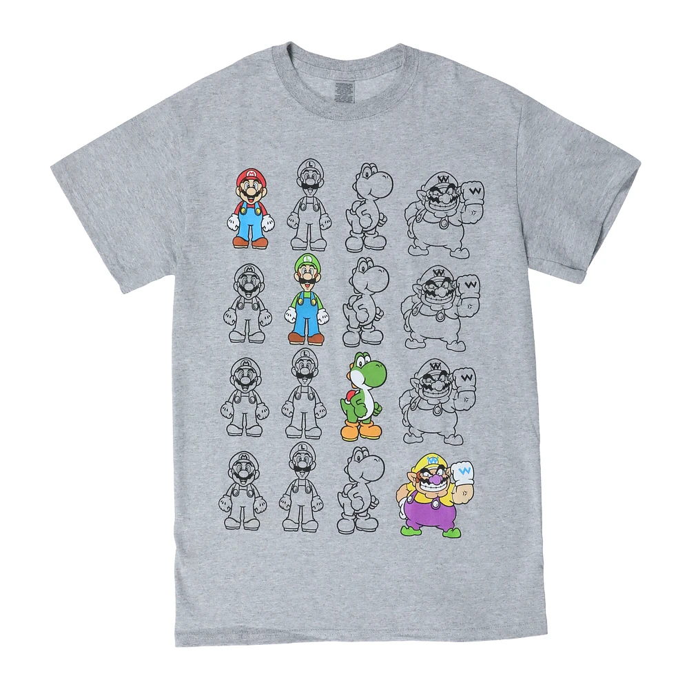 super mario™ four a row graphic tee